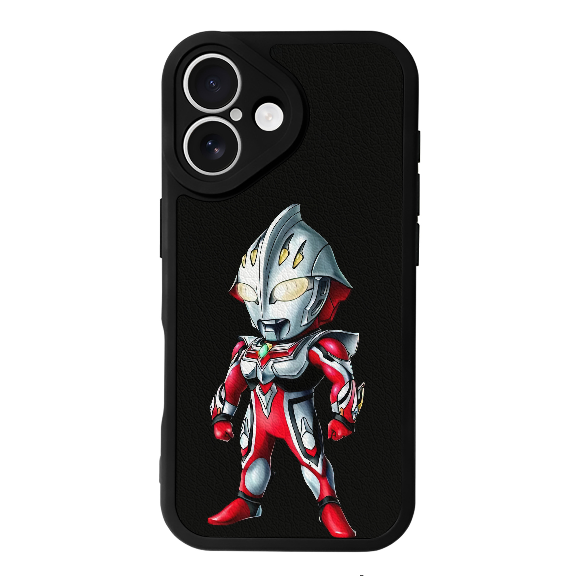 （画像用） ウルトラマン Ultraman 【iPhone 16シリーズ対応】シリコンスマホケース（レザー調） 材質：シリコン